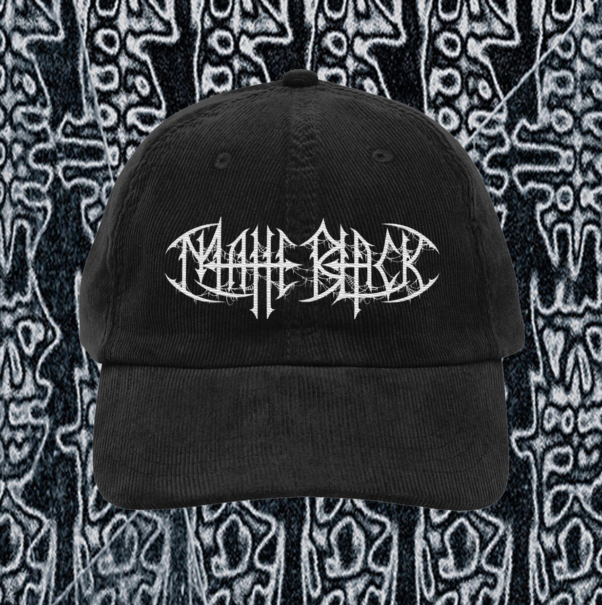 MATTE BLACK Corduroy Hat