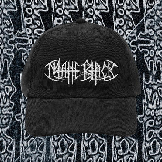 MATTE BLACK Corduroy Hat