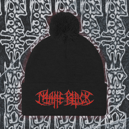 Matte Black "2.0" Pom Beanie